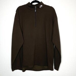 The North Face Flight Series Quarter Zip Pullover Chocolate Brown Size L Mens